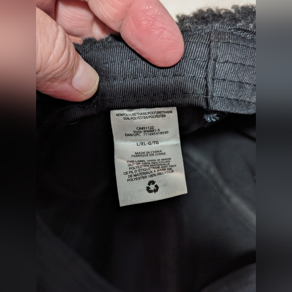 3/$30. George Faux Leather Baseball Cap. fleece lining and ear and neck flap .. - Picture 3 of 7